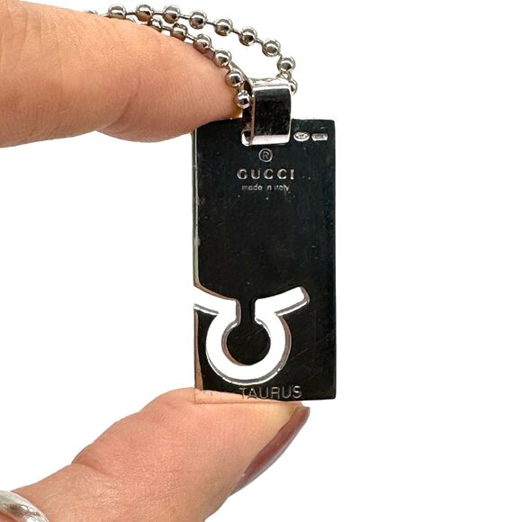 VGUC Vintage Gucci Zodiac Taurus Pendant in Sterling Silver ♉️ - Picture 1 of 7